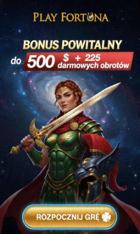 Obraz dla Bonus 100% i do 50 darmowych spin&oacute;w w Play Fortuna