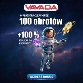 Obraz dla 100% bonus od pierwszego depozytu i 100 darmowych spin&oacute;w w Vavada