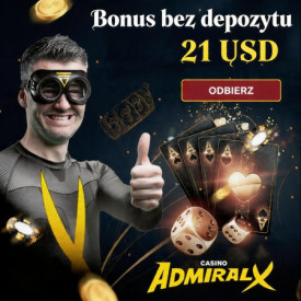 Obraz dla 21 USD bez depozytu za rejestrację w kasynie Admiral-X