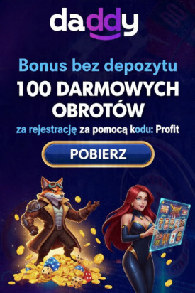 Obraz dla 100 darmowych spin&oacute;w bez depozytu w Daddy Casino