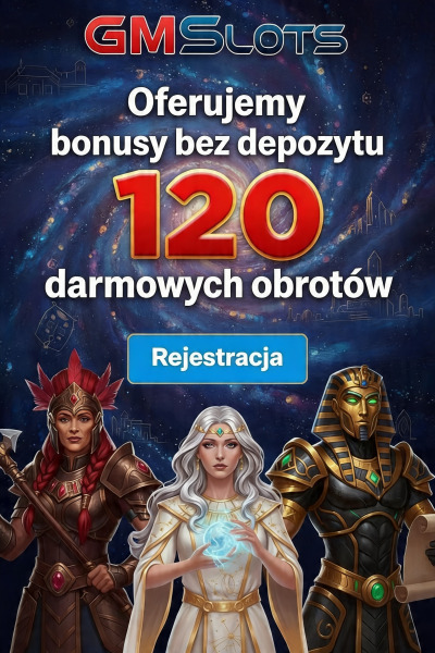 Obraz dla 120 darmowych spinów bez depozytu w kasynie GMSlots Obraz dla 120 darmowych spinów bez depozytu w kasynie GMSlots