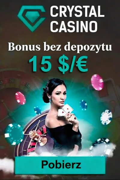 Obraz dla Bonus 15 $/€ za rejestrację w Crystal Casino Obraz dla Bonus 15 $/€ za rejestrację w Crystal Casino