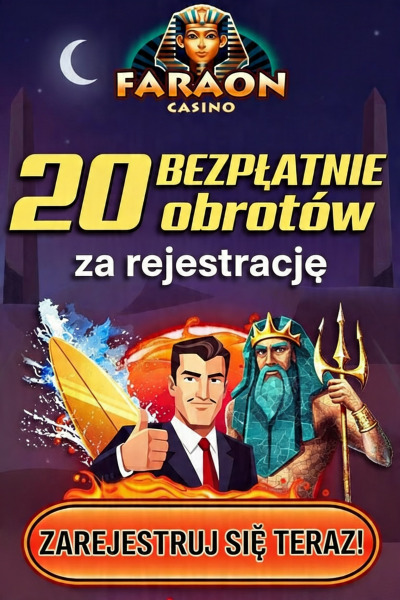 Obraz dla 20 darmowych spin&oacute;w w Pharaon Casino za rejestrację