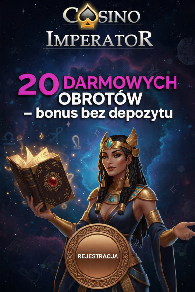 Obraz dla 20 darmowych spin&oacute;w za rejestrację w Imperator Casino