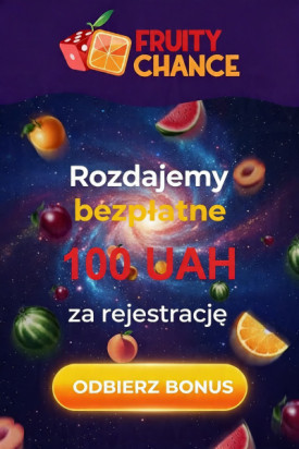 Obraz dla 100 UAH bonus bez depozytu w kasynie Fruity Chance