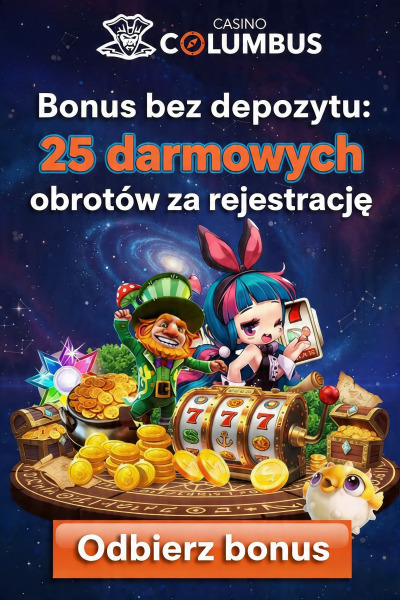 Obraz dla 25 darmowych spinów za rejestrację w Columbus Casino Obraz dla 25 darmowych spinów za rejestrację w Columbus Casino
