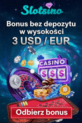 Obraz dla Odbierz 3 &euro;/$ bez depozytu w kasynie Slotsino za rejestrację