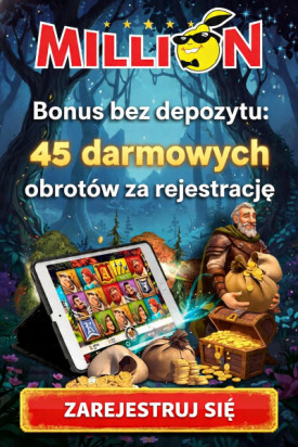 Obraz dla 45 darmowych spin&oacute;w w kasynie Million za samą rejestrację