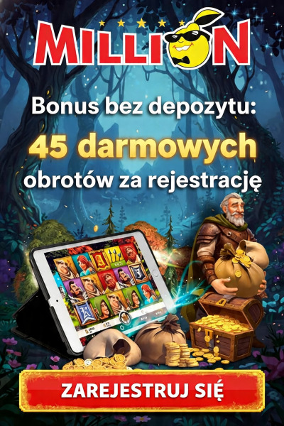Obraz dla 45 darmowych spin&oacute;w w kasynie Million za samą rejestrację