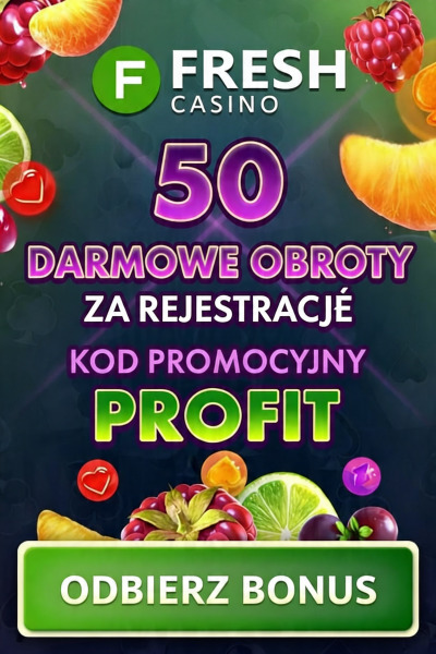 Obraz dla 50 darmowych spinów bez depozytu w Fresh Casino dla nowych graczy Obraz dla 50 darmowych spinów bez depozytu w Fresh Casino dla nowych graczy