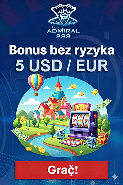 Obraz dla Bonus 5 $/&euro; bez depozytu w Admiral 888