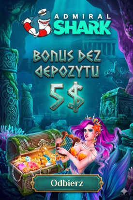 Obraz dla 5$ bonus bez depozytu w kasynie Admiral Shark