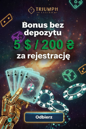 Obraz dla Bonus 5 USD lub 200 UAH bez depozytu w Kasynie Triumf