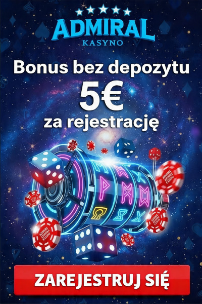 Obraz dla Kasyno Admiral: 5&euro; bonus bez depozytu za rejestrację