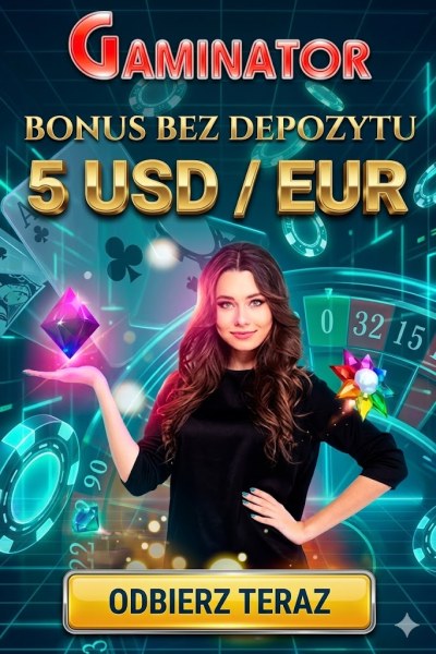Obraz dla 5 &euro;/$ bez depozytu za rejestrację w Gaminator Casino