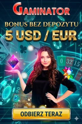 Obraz dla 5 &euro;/$ bez depozytu za rejestrację w Gaminator Casino
