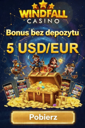 Obraz dla 5 &euro;/$ bez depozytu w Windfall Casino za rejestrację