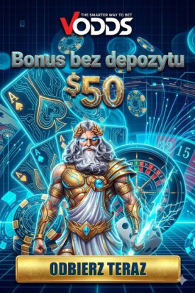 Obraz dla Kasyno Vodds: 50$ bonus bez depozytu dla nowych graczy