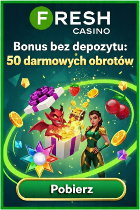 Obraz dla 50 darmowych spin&oacute;w w Fresh Casino po rejestracji