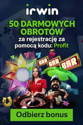 Obraz dla 50 darmowych spin&oacute;w bez depozytu w Irwin Casino