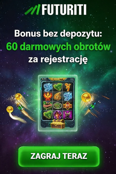 Obraz dla 60 darmowych spinów w kasynie FUTURITI bez depozytu Obraz dla 60 darmowych spinów w kasynie FUTURITI bez depozytu