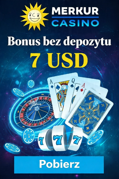 Obraz dla 7 USD bonusu bez depozytu w Merkur Casino na start