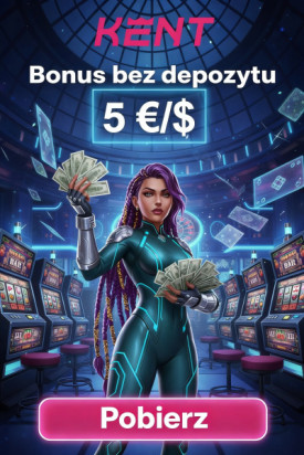 Obraz dla KENT Casino: 5 &euro;/$ bonus bez depozytu za nową rejestrację