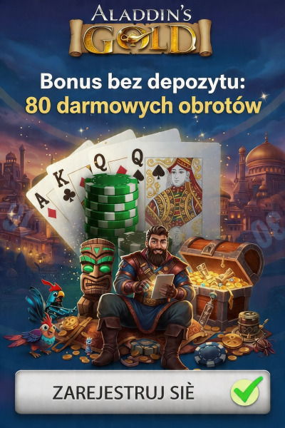 Obraz dla 80 darmowych spin&oacute;w bez depozytu w Aladdins Gold