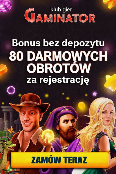 Obraz dla 80 darmowych spin&oacute;w za rejestrację w kasynie Gaminator