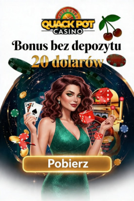 Obraz dla Darmowe 20$ za rejestrację w QuackPot Casino