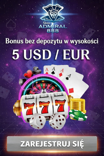 Obraz dla Bonus 5 &euro;/$ bez depozytu w Admiral 888 Kasyno