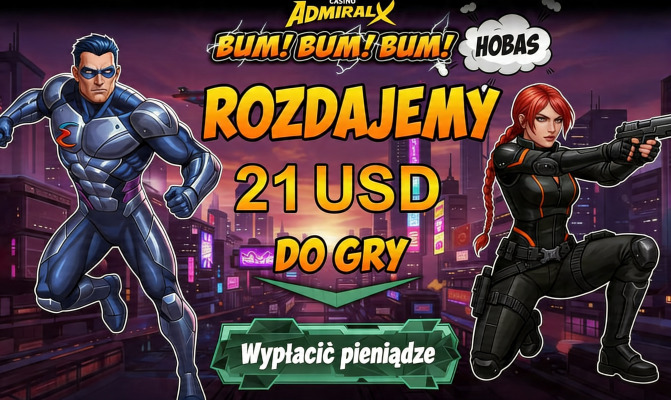 Obraz dla 21 USD bonusu bez depozytu w Admiral-X za samą rejestrację Obraz dla 21 USD bonusu bez depozytu w Admiral-X za samą rejestrację