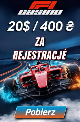 Obraz dla Bonus 20$ bez depozytu za rejestrację w F1 Casino Obraz dla Bonus 20$ bez depozytu za rejestrację w F1 Casino