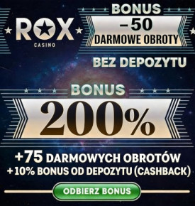 Obraz dla 50 darmowych spin&oacute;w za rejestrację w Rox Casino