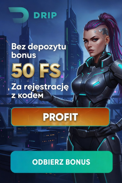 Obraz dla Drip Casino: 50 darmowych spin&oacute;w bez depozytu z wypłatą wygranych