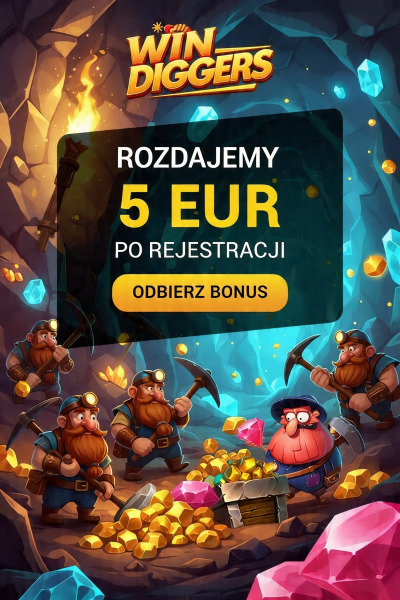 Obraz dla 5 &euro; bez depozytu w Win Diggers &ndash; bonus na start