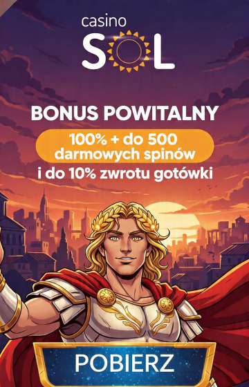 Obraz dla Sol Casino: do 500 darmowych spinów na start Obraz dla Sol Casino: do 500 darmowych spinów na start