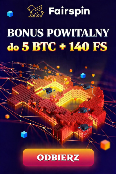 Obraz dla Pakiet powitalny: do 5 BTC i 140 darmowych spin&oacute;w w Fairspin