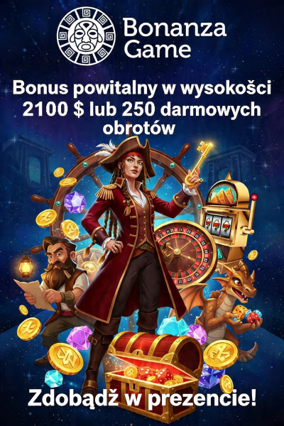 Obraz dla Pakiet powitalny w Bonanza Game: 2100$ i 250 darmowych spin&oacute;w