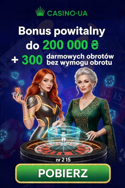 Obraz dla Pakiet powitalny w Casino.ua: 200000 ₴ i 300 freespin&oacute;w